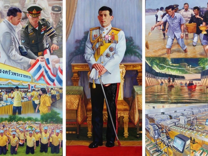 ผลงานภาพวาดชุดเทิดพระเกียรติในหลวงรัชกาลที่ 10