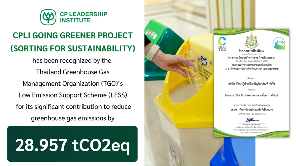 CPLI Advances Sustainable Future, Achieving Its 8th LESS Recognition for the Initiative “CPLI Going Greener (Sort for Sustainability)”