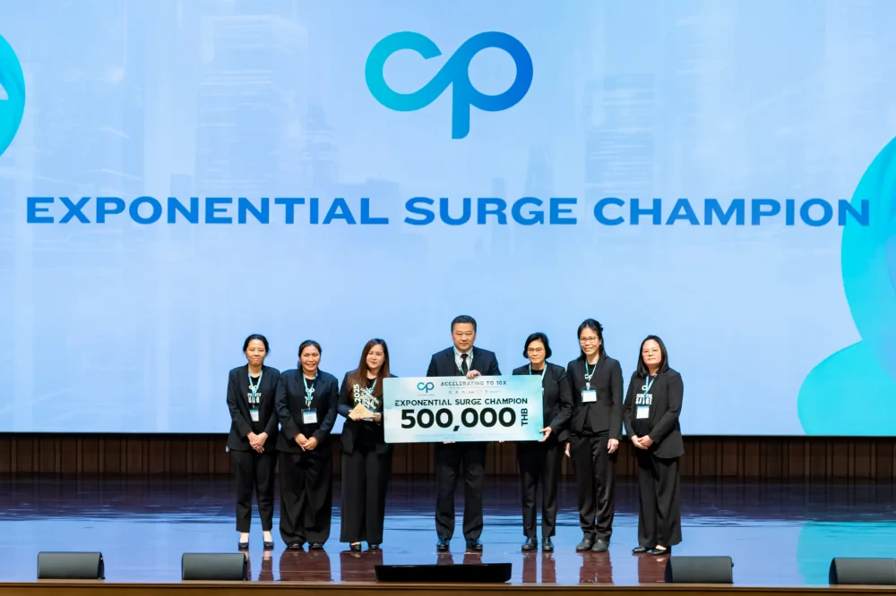 Senior Chairman Dhanin Leads Executive Panel at CP Exponential Surge 2025 Grand Final, Crowning CPF Team as Innovation Champions to Drive Sustainable Growth