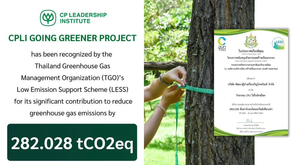Certificate of Honor from the Greenhouse Gas Reduction Activity Support Project